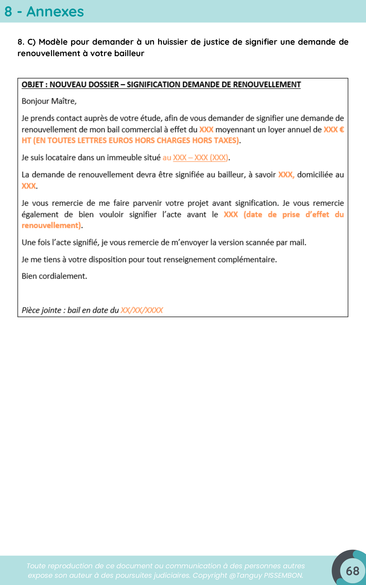 Comment réduire le loyer de votre bail commercial page 68